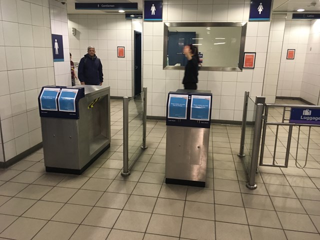 Barriers have been removed as toilets are now free at Paddington