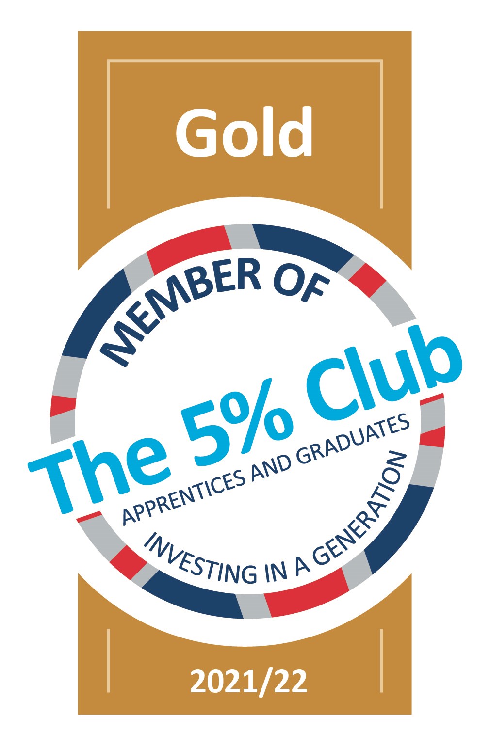5% Club Gold Logo