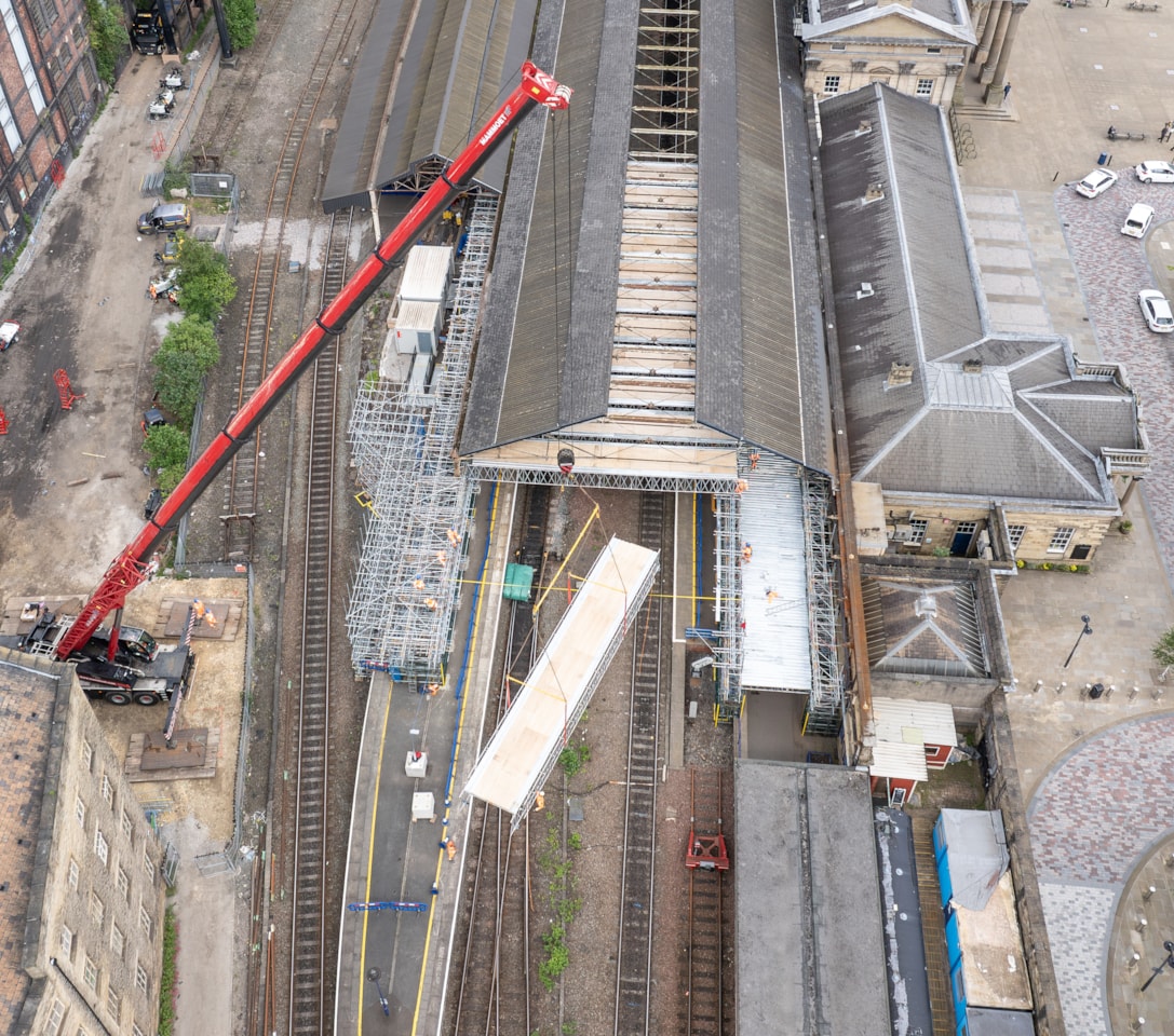 Huddersfield station canopy