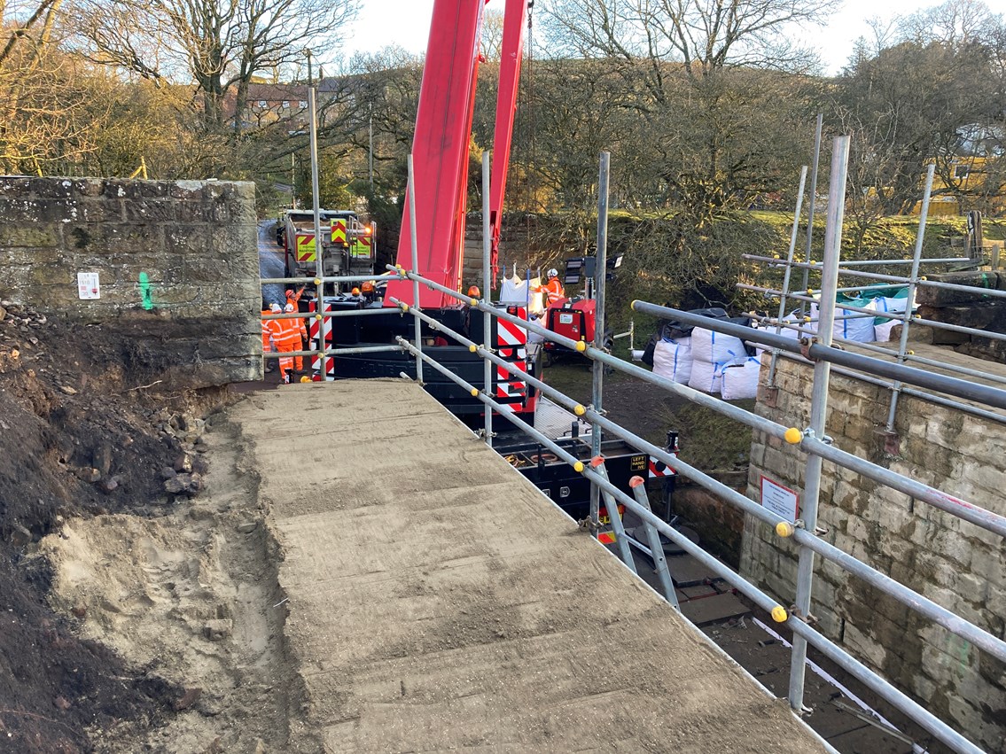 143-year-old bridge deck removed near Commondale station