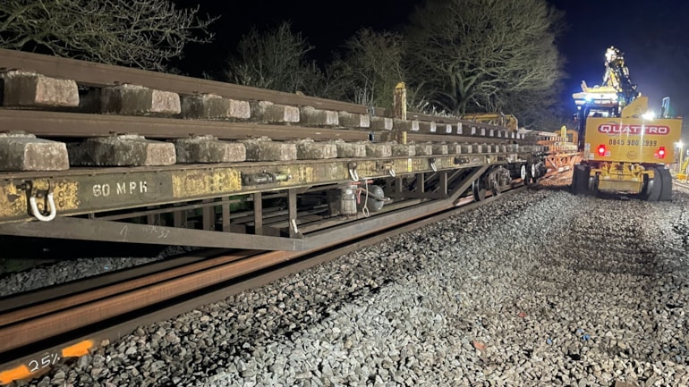 Smoother and more reliable journeys for Somerset passengers as new track is installed in Easter upgrade