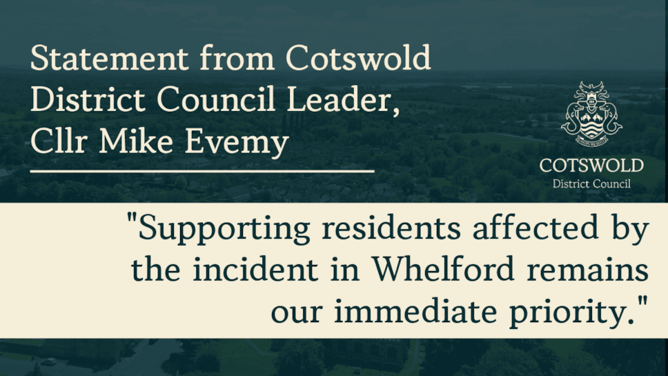 Statement from council leader