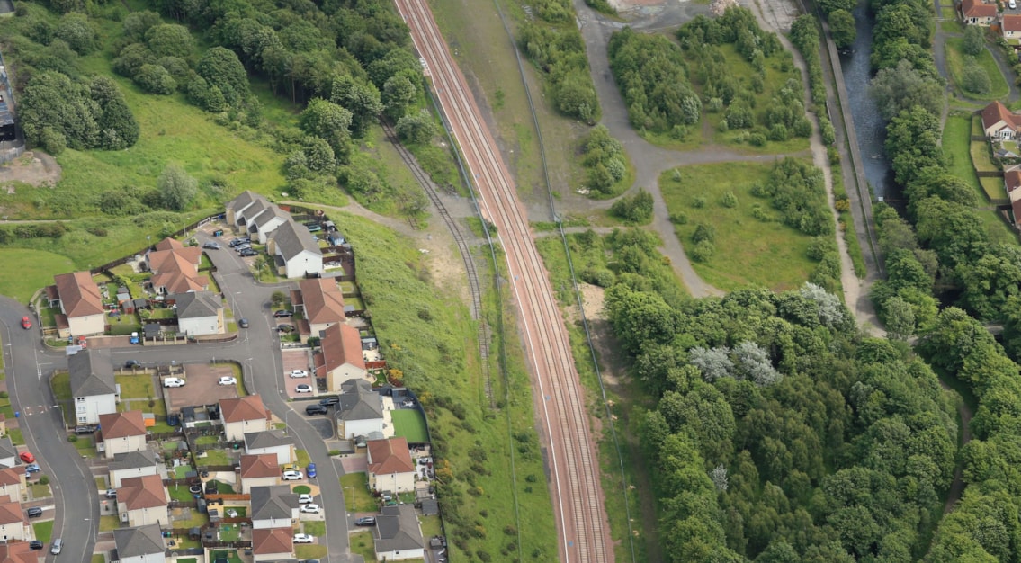 Mountfleurie - Site of new footbridge - Levenmouth Rail Link