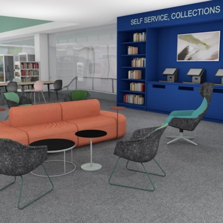 Hackney Central Library refurbishment - visualisation