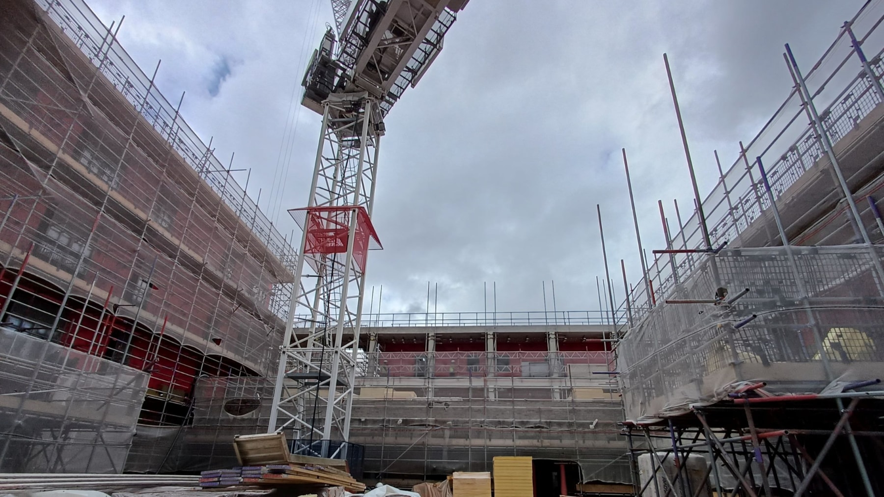 Construction under way at the Hexham Road council housing and day opportunities development