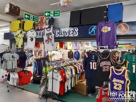 Imitation game: man sentenced for selling counterfeit football shirts: Market stall in Morley