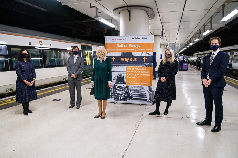 Her Royal Highness, The Duchess of Cornwall, meets pioneers of lifesaving train travel scheme: Rail-to-Refuge The-Duchess-of-Cornwall 011