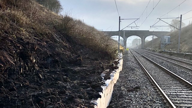 Landslips at Brandon on the WCML February 2020-2