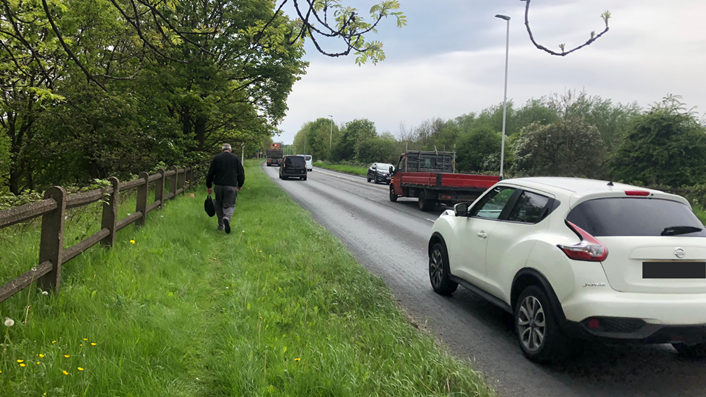 A6120 Outer Ring Road walking issues
