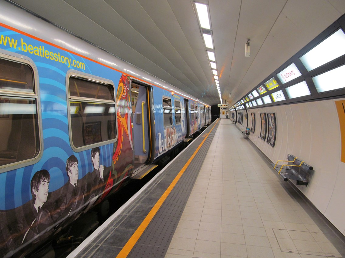 Platforms at the redeveloped Liverpool Lime Street lower level station, similar to how the new platforms at Hamilton Square will be