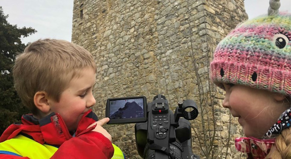 Glenlivet and Tomintoul primary pupils are screening their film project onto an ancient Scottish castle.