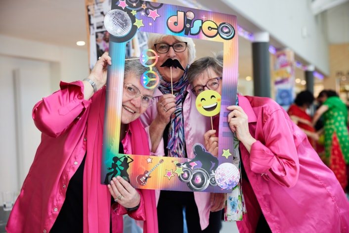 DPHAR - Yorkshire Dance - Disco event: Dance On members enjoy Boogie Wonderland event in Leeds.  Credit: David Lindsay
