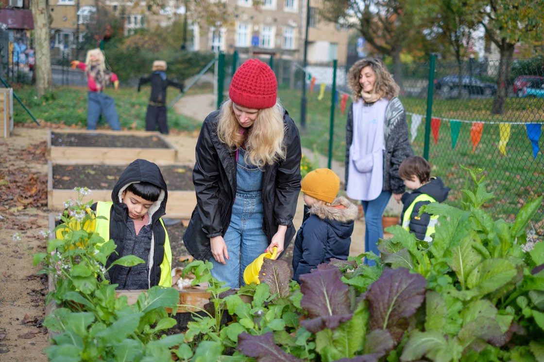 Castlehaven Park November 2019: Castlehaven Park, horticulture hub, HS2 Community Environment Fund, HS2 Business and Local Economy Fund, CEF, BLEF, community engagement, Camden, London, Groundwork