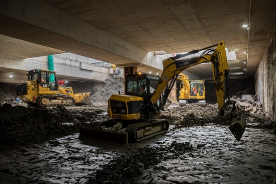 Expanded excavation ongoing in the west box at Old Oak Common