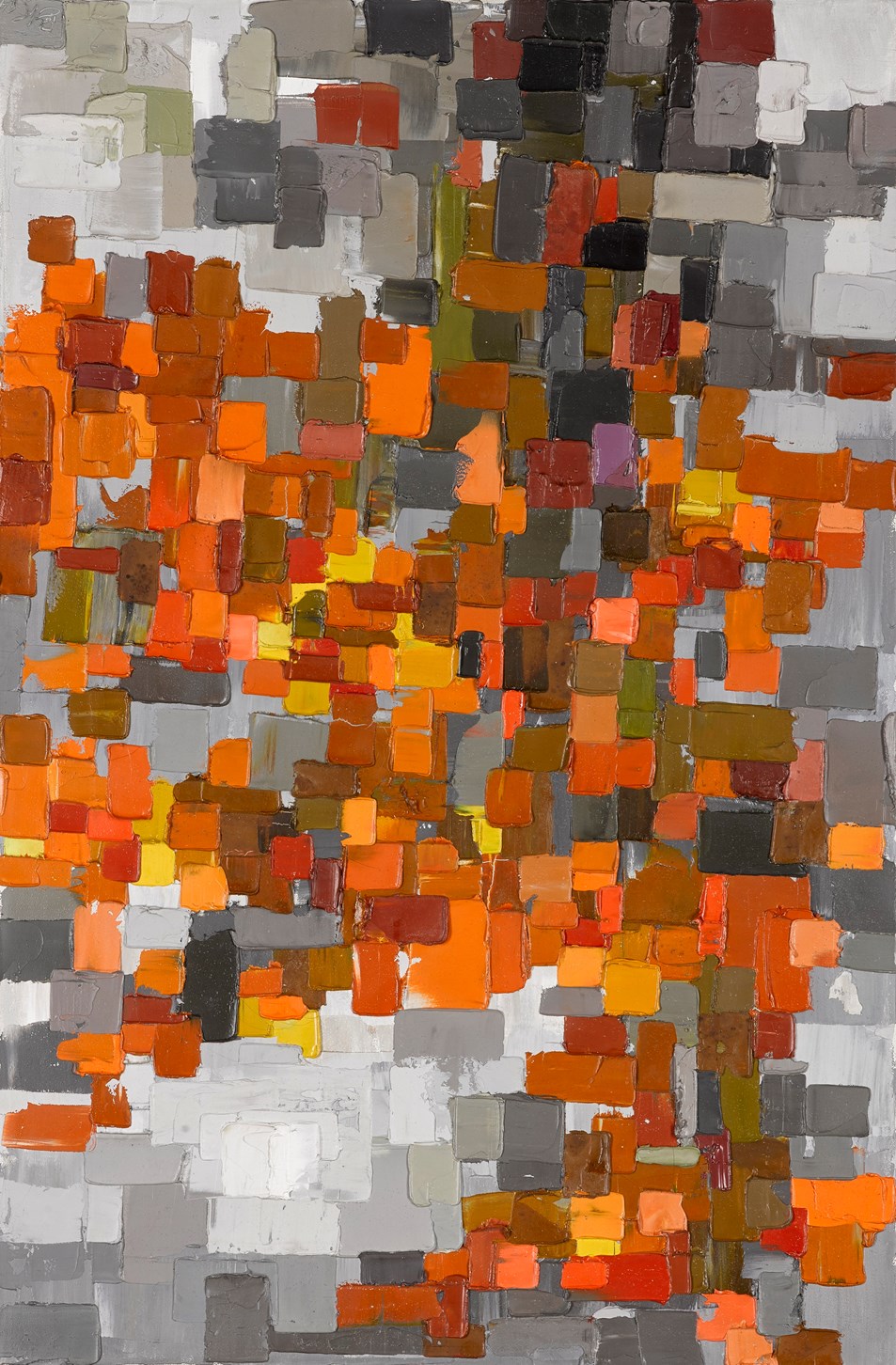 Painting by Bernat Klein entitled Autumn Trees. Image copyright ...