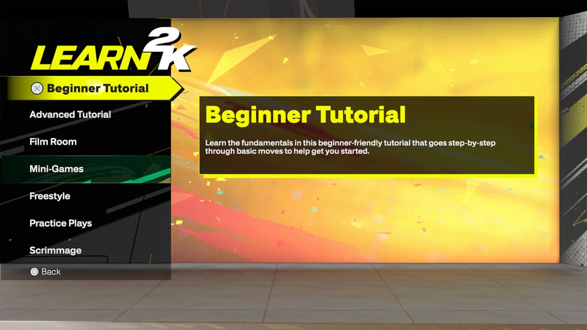 NBA 2K25 Gameplay - Learn 2K Menu-3