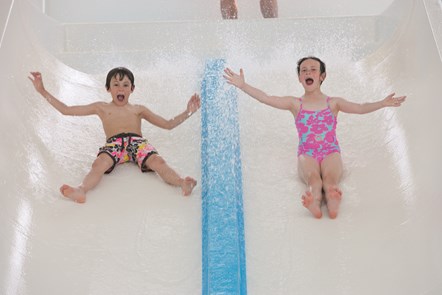 Indoor Pool Slide at Kiln Park