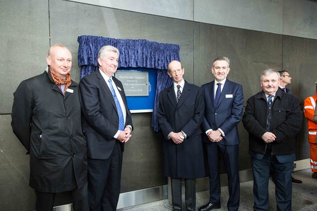 HRH The Duke of Kent officially opens Rochester station: HRH The Duke of Kent officially opens Rochester station