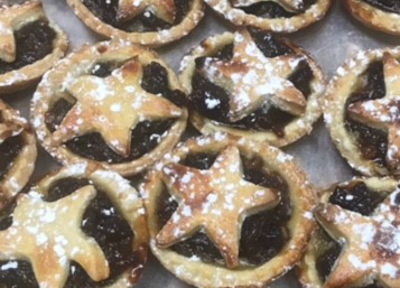 Charity mince pies