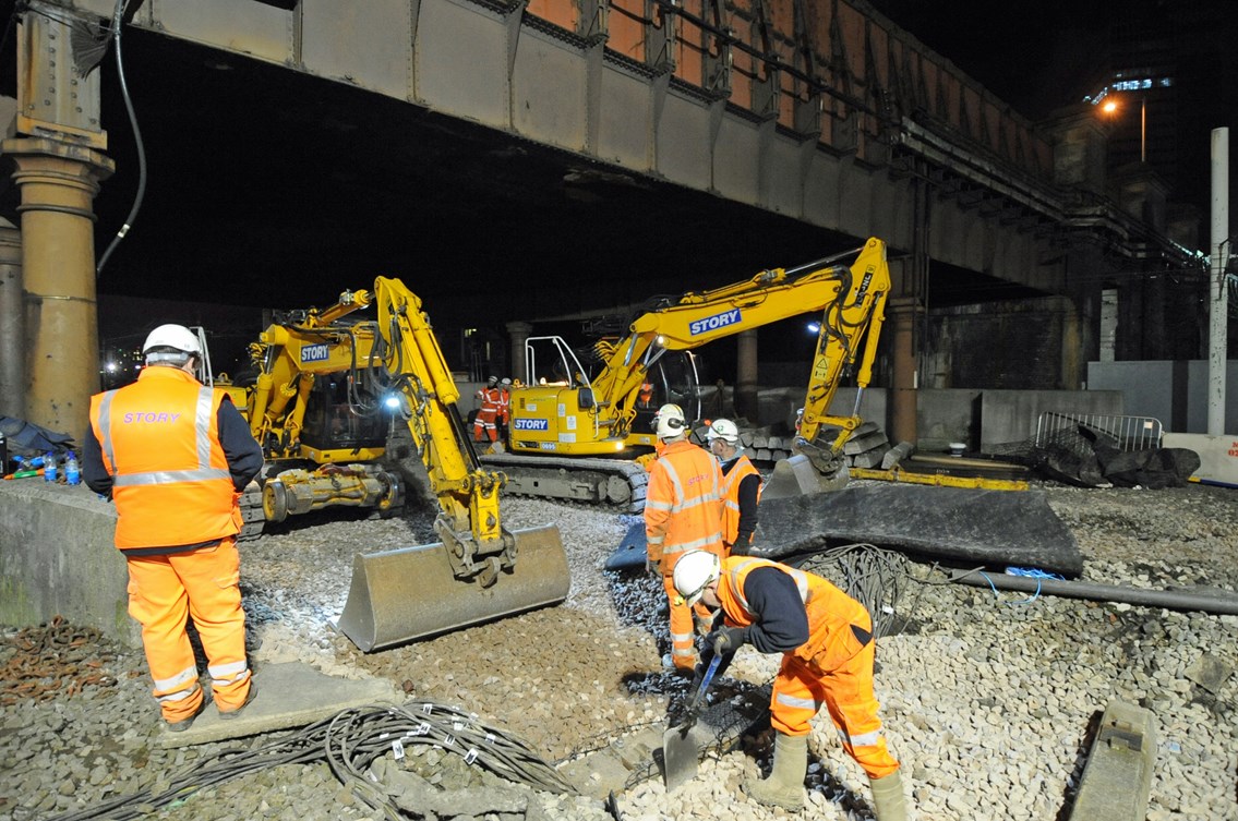 Manchester Victoria upgrade - Christmas 2013: Electrification work at Manchester Victoria was successfully completed over the Christmas/New Year period