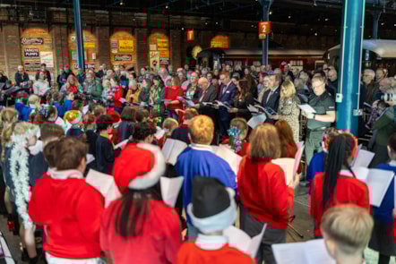 Rail colleagues and museum visitors joined together for the Railway Carol Service (2), LNER