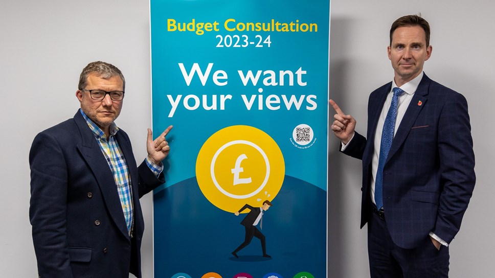 Cllr Mike Evemy, Deputy Leader and Cabinet Member for Finance and Rob Weaver, Chief Executive of Cotswold District Council.