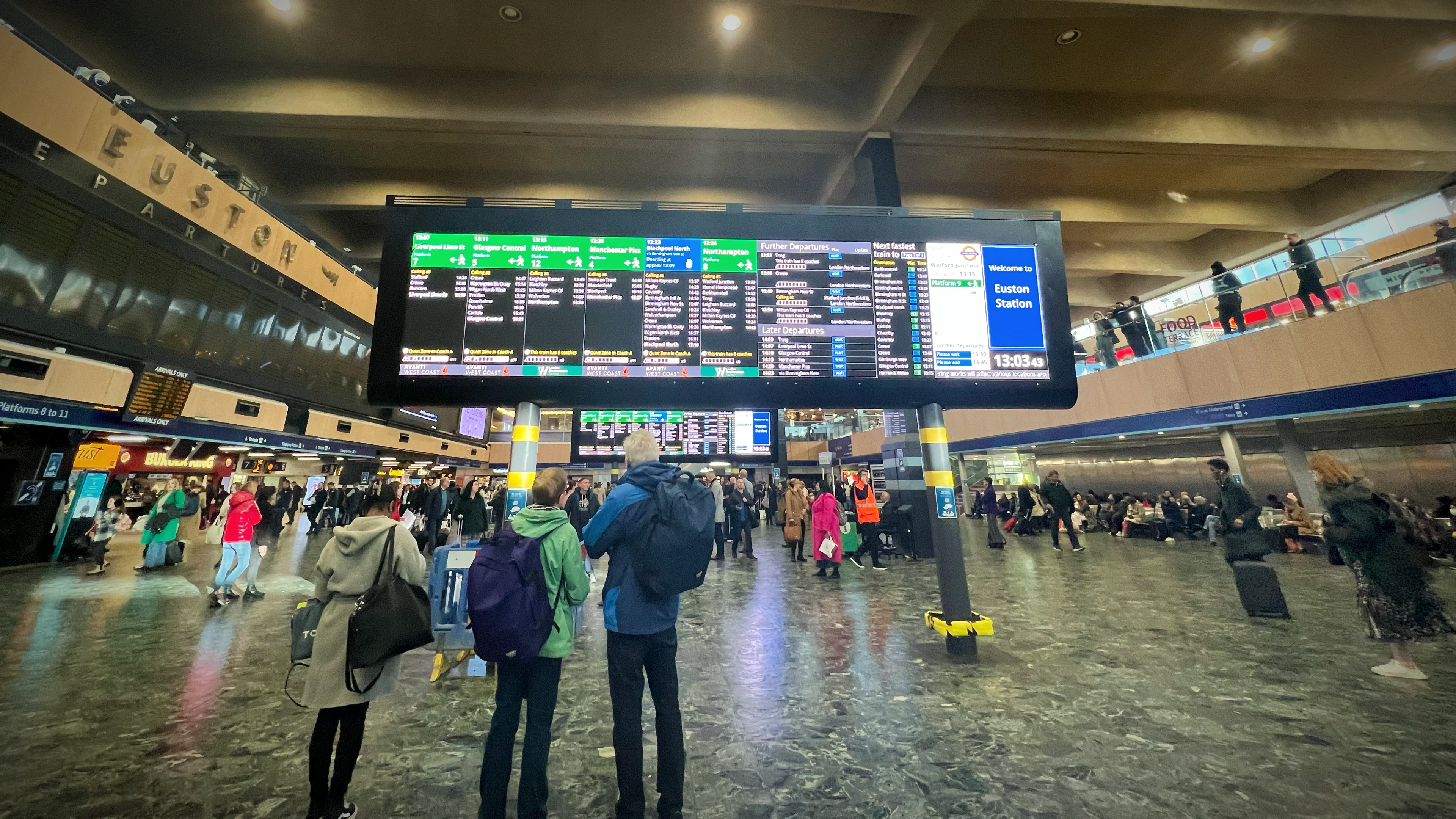 Travel either side advice this Easter with Euston station closed