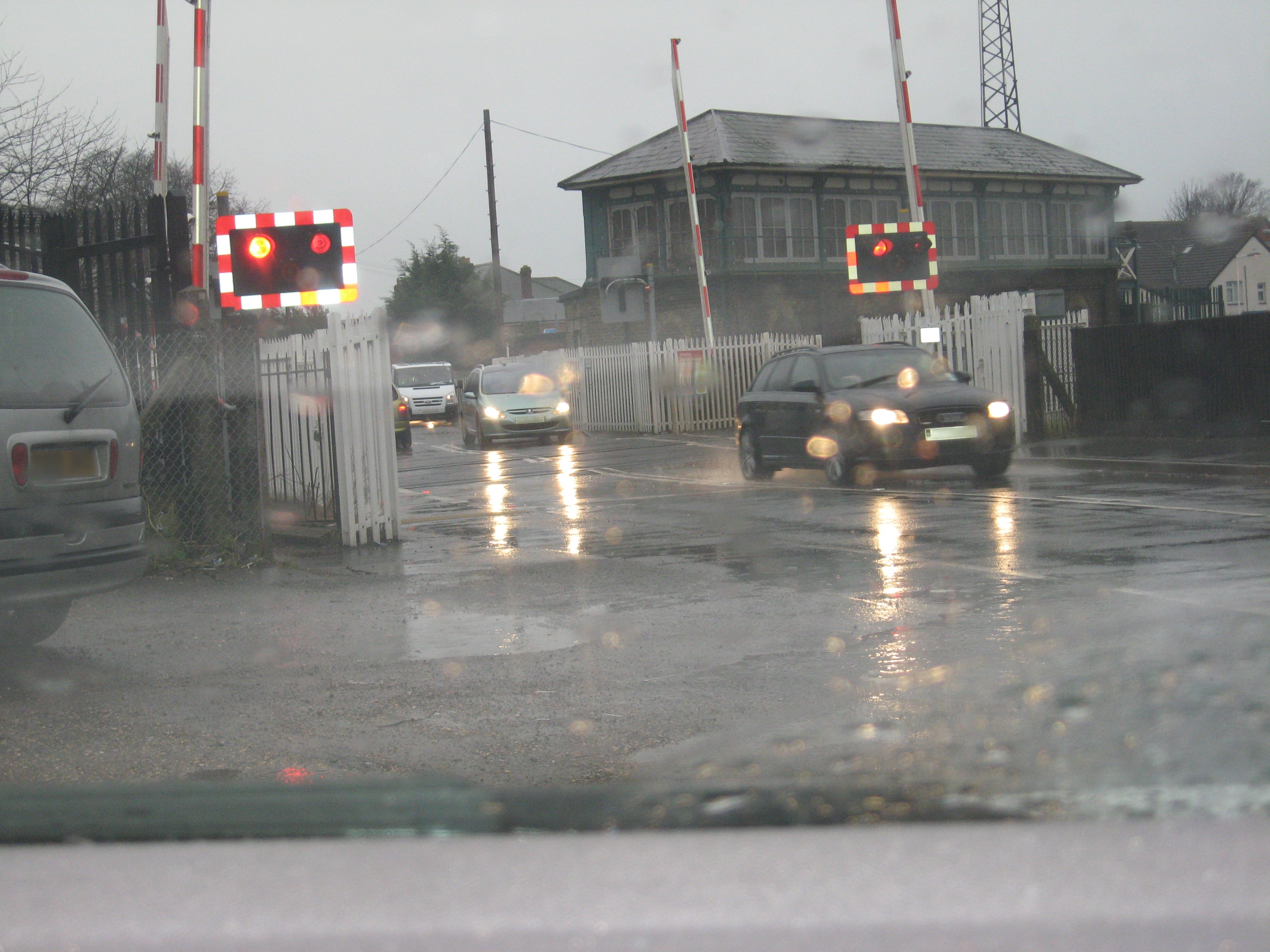 Motorist Caught Driving Through Warning Lights Farncombe West Level Crossing Surrey