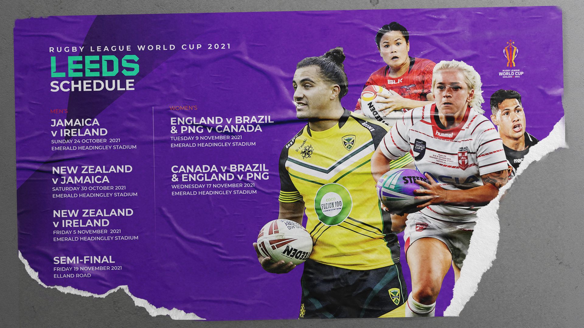 ▷ Womens Rugby League World Cup England Vs Canada