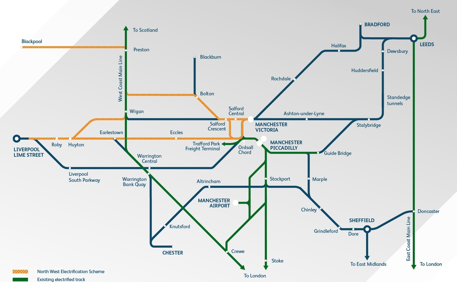 North West Train Map Nw Electrification Map