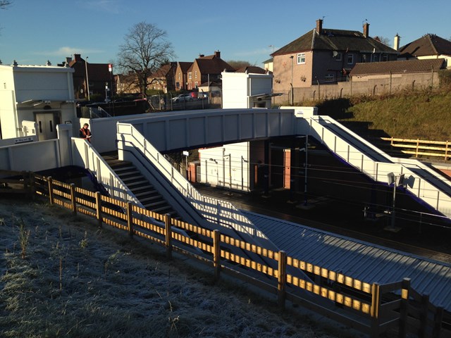 Blairhill station bridges accessibility gap: Blairhill accessible footbridge
