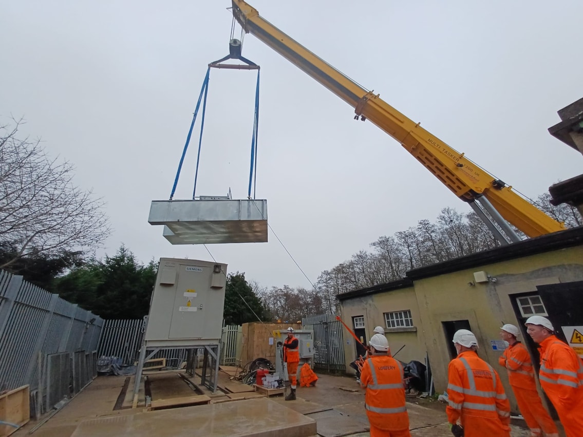 Installing a new substation at Shottermill