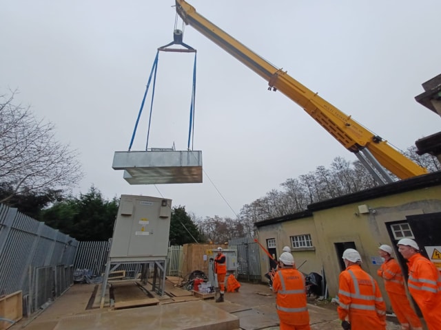 Installing a new substation at Shottermill