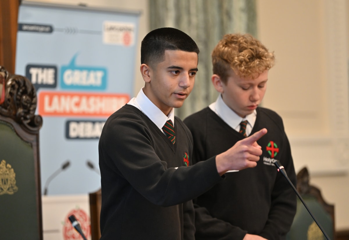 Holy Cross Catholic High School pupils