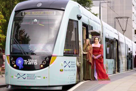 The National Museum of Scotland Tram launched this morning, 4 July. Photo (c) Duncan McGlynn (8)
