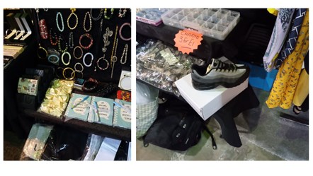 items seized from the stall