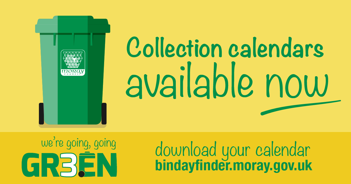 New Bin Collection Calendars Available To Download | Moray Council News