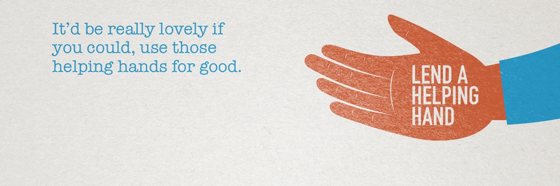 Lend a helping hand poster landscape