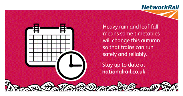AUTUMN GIF: Timetable changes