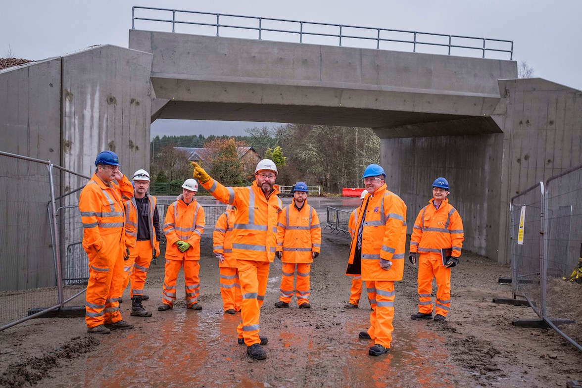 A9 Dualling - Lynebeg bridge - November 2021 