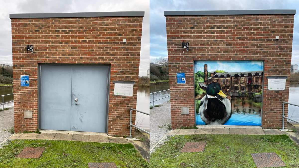 Knostrop Control Building Before and After