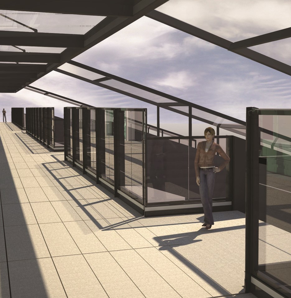 East Croydon _9: Artist's impressions of the proposed new footbridge at East Croydon station