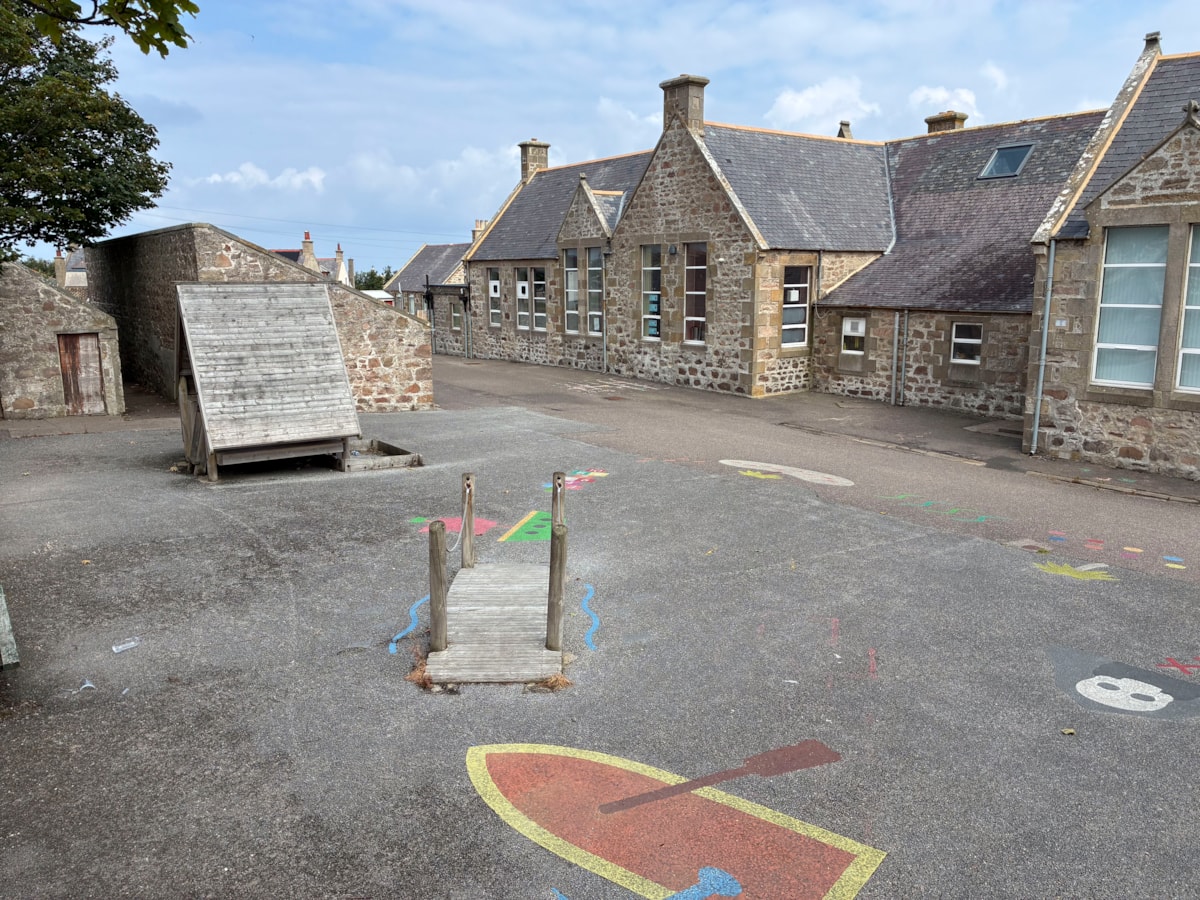 Portknockie Primary School playground