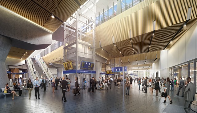 CGI of new London Bridge station as it will be when finished