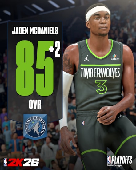 NBA 2K26 Ratings 10 - Jaden McDaniels Vertical