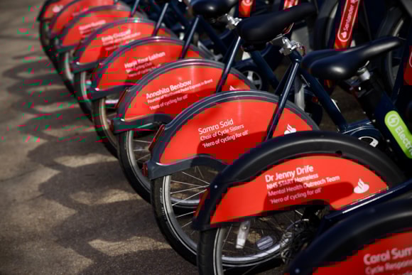 TfL Image - Named Santander Cycle bikes