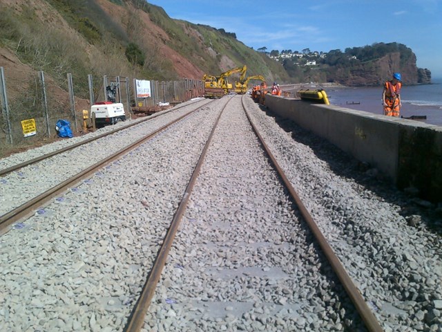Repaired track ready for trains: Repaired track ready for trains
