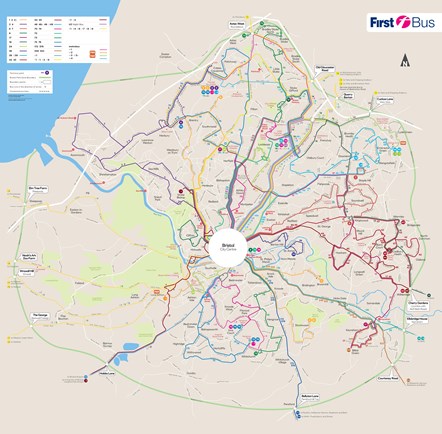 Bristol network map