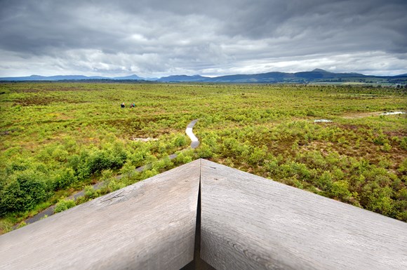 View from the tower at Flanders Moss NNR near Stirling ©Dougie Barnett SNH