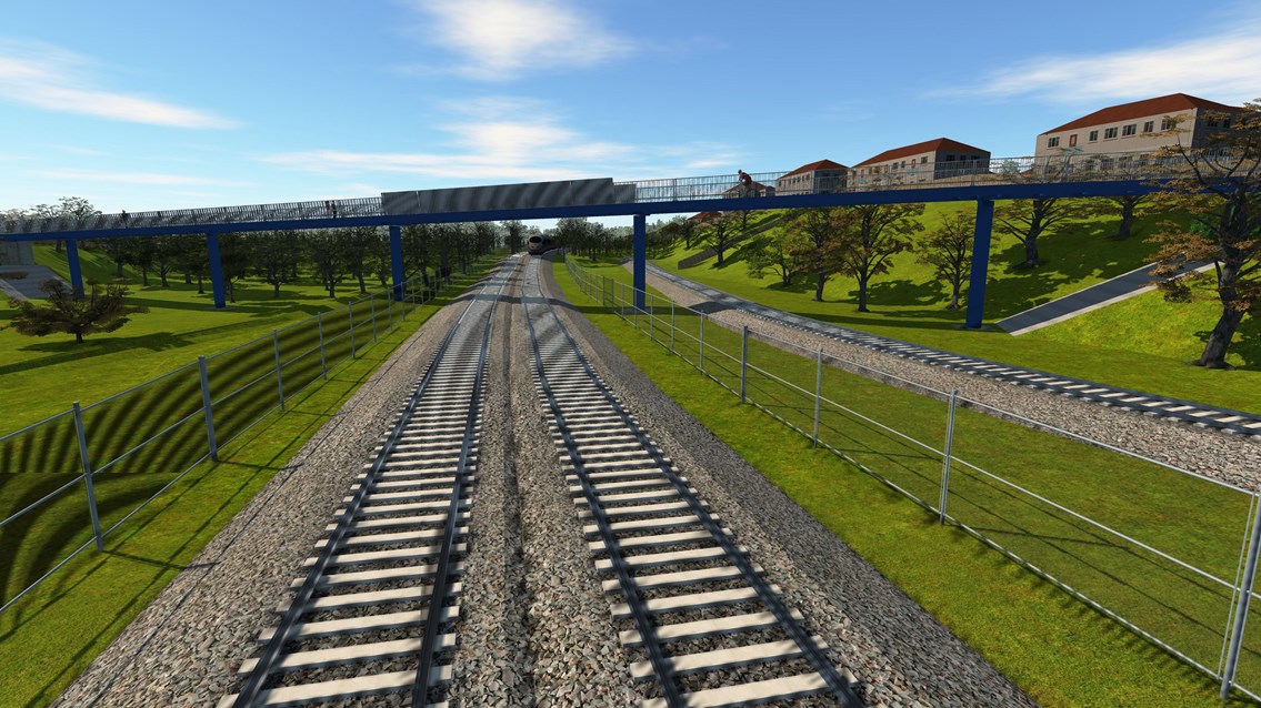 Railway Line Looking West